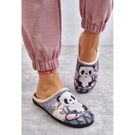 BEFADO S.A. Pantuflas Befado Panda Con Corazón 155D209 Gris 5