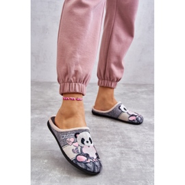 BEFADO S.A. Pantuflas Befado Panda Con Corazón 155D209 Gris 2
