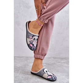 BEFADO S.A. Pantuflas Befado Panda Con Corazón 155D209 Gris 4