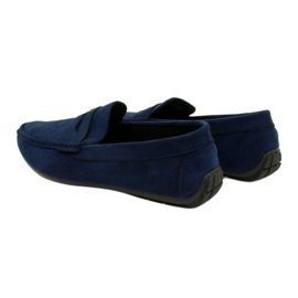 NEWS Zapatos hombre mocasines azul marino 21MN26-4020 3