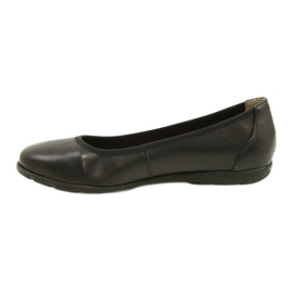 Bailarinas cómodas Caprice piel 22150-20 022 Napa negra negro 2