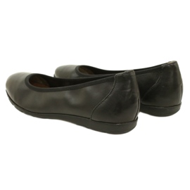Bailarinas cómodas Caprice piel 22150-20 022 Napa negra negro 4