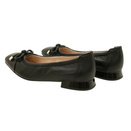 Bailarina de mujer Caprice con lazo 9-22104-20 040 Negro 3