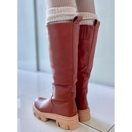 BM botas Hewes marrones con suela gruesa marrón 2