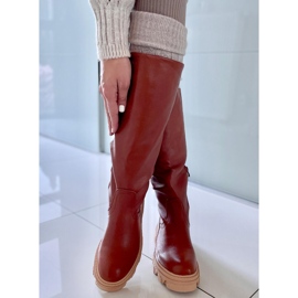 BM botas Hewes marrones con suela gruesa marrón 3
