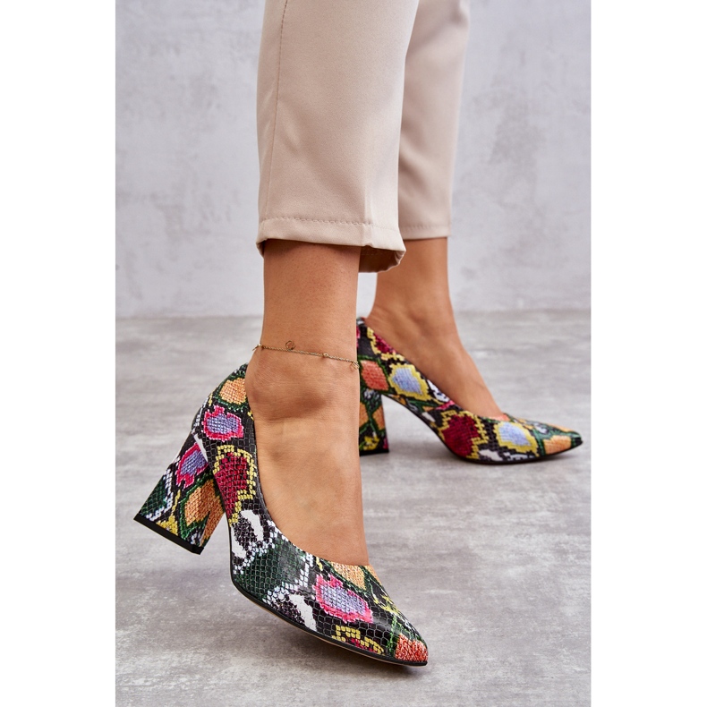 Lewski Shoes Zapatos De Salón De Piel Con Estampado De Serpiente Zapatos Izquierdos 3277 Multicolor 2 Lewski Shoes Zapatos De Salón De Piel Con Estampado De Serpiente Zapatos Izquierdos 3277 Multicolor 2