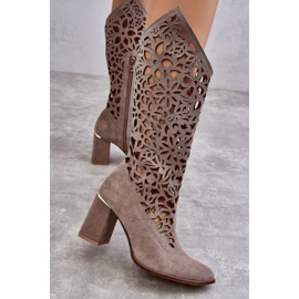 Lewski Shoes Botas Ante Calado Leski Shoes 3234 Cappuccino multicolor 5