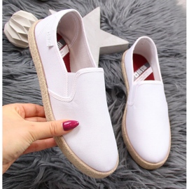 Alpargatas slip-on mujer blanco Big Star DD274015 5