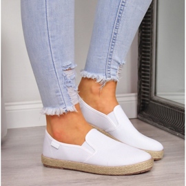 Alpargatas slip-on mujer blanco Big Star DD274015 9