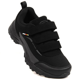 Botas de trekking impermeables con velcros American Club negras negro 1