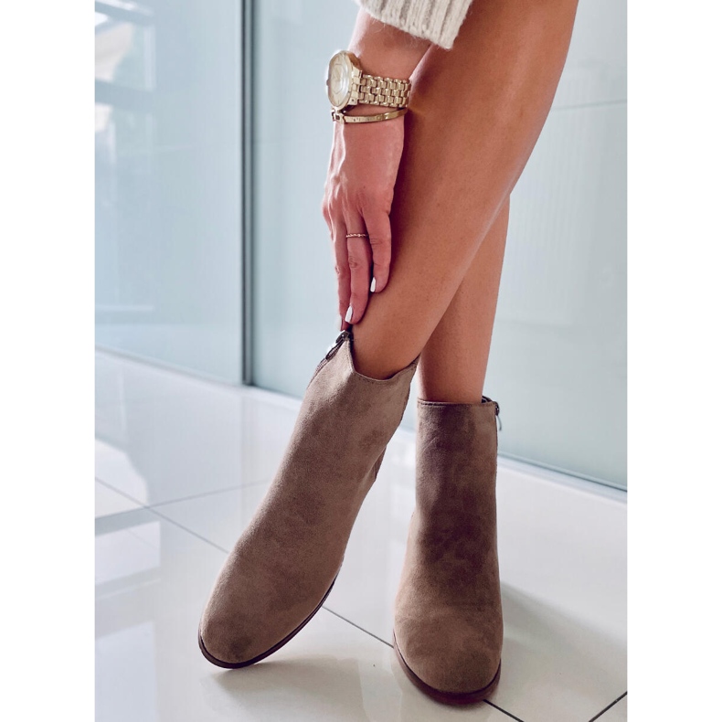 Botín clásico ante Natina Kaki beige 2 Botín clásico ante Natina Kaki beige 2