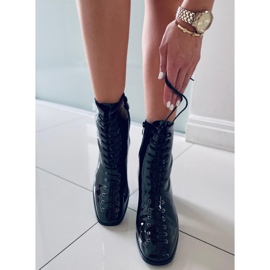 BM Botines de tacón lacado Aubrey Black negro 5