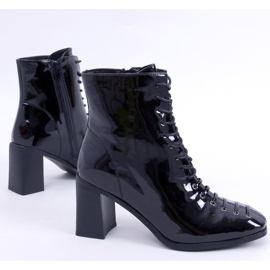 BM Botines de tacón lacado Aubrey Black negro 1 BM Botines de tacón lacado Aubrey Black negro 1