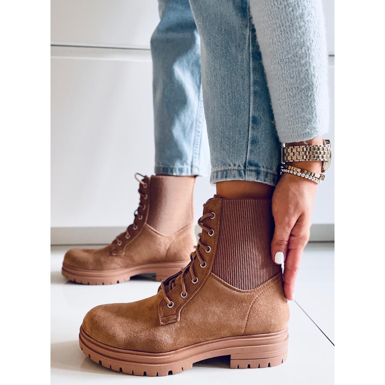 BM Botas con cordones Vecna ​​Khaki marrón 1