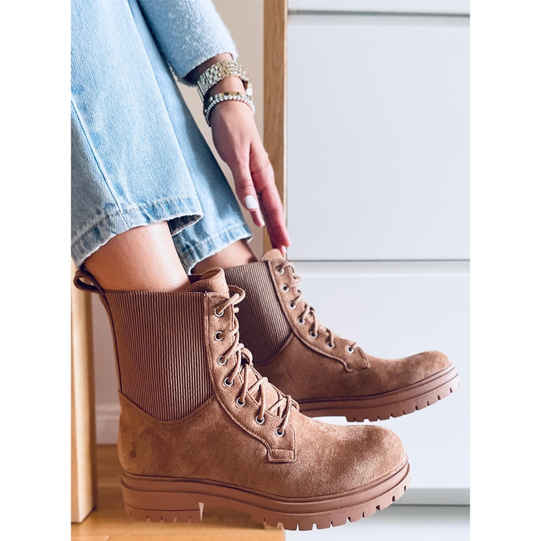 BM Botas con cordones Vecna ​​Khaki marrón 2
