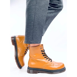 Botas bovver Carol amarillas marrón 4