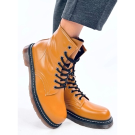 Botas bovver Carol amarillas marrón 3