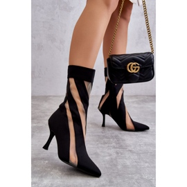 PS2 Botas De Tacón Alto De Mujer De Moda Negro Deyna 7