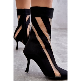 PS2 Botas De Tacón Alto De Mujer De Moda Negro Deyna 2