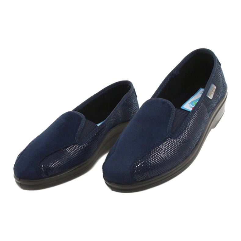 Pantuflas befado mujer pu 034D001 azul marino 3