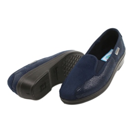 Pantuflas befado mujer pu 034D001 azul marino 4