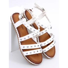 Sandalias blancas con tachuelas WL193 Blanco 1