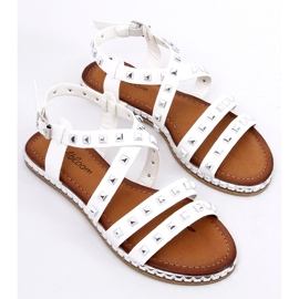 Sandalias blancas con tachuelas WL193 Blanco 6