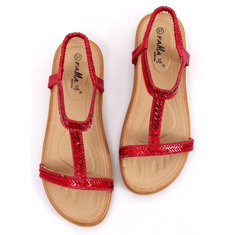 Sandalias de mujer rojas FM5035 Rojo 1