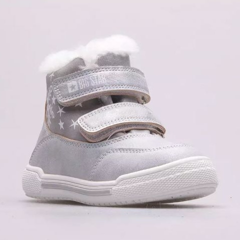 Zapatos, botas de nieve Big Star Jr. KK374190 plata 1 Zapatos, botas de nieve Big Star Jr. KK374190 plata 1