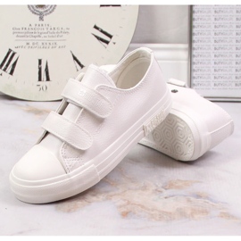 Deportivas infantiles con velcro ecopiel blanca Big Star KK374055 blanco 5