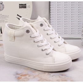 Deportivas de mujer con cuña blancas Big Star LL274035 blanco 5