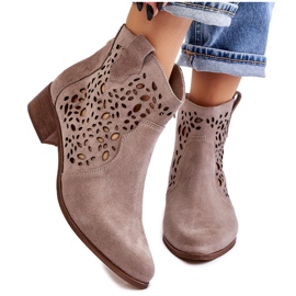Lewski Shoes Botas Mujer Caladas Leski Shoes 2909 Marrón claro beige 13