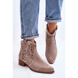 Lewski Shoes Botas Mujer Caladas Leski Shoes 2909 Marrón claro beige 9