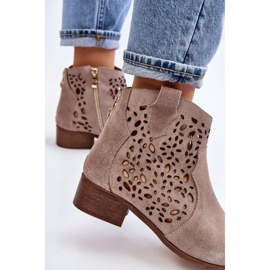 Lewski Shoes Botas Mujer Caladas Leski Shoes 2909 Marrón claro beige 10