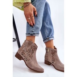Lewski Shoes Botas Mujer Caladas Leski Shoes 2909 Marrón claro beige 1