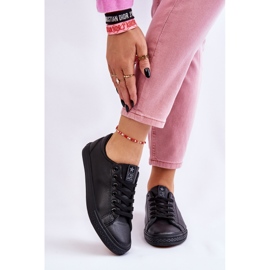 News Deportivas Clásicas Mujer Piel Cordones Negro Misima 3