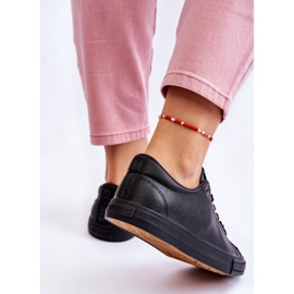 News Deportivas Clásicas Mujer Piel Cordones Negro Misima 6