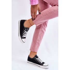 News Zapatillas clásicas de mujer Ecoma en blanco y negro 5