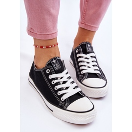 News Zapatillas clásicas de mujer Ecoma en blanco y negro 8