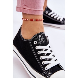 News Zapatillas clásicas de mujer Ecoma en blanco y negro 7