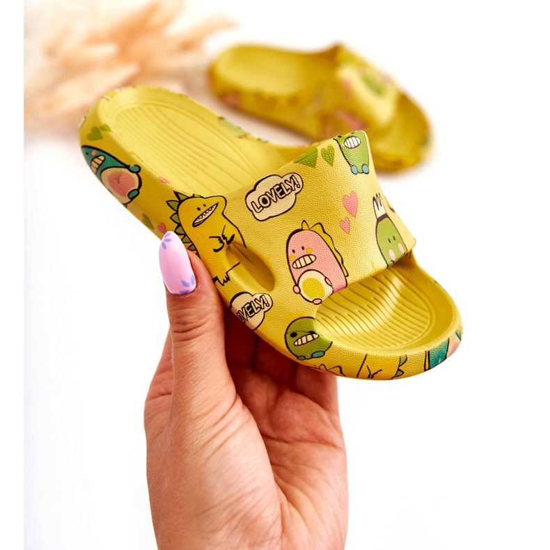 WJ1 Pantuflas Infantiles Ligeras Dinosaurios Amarillo Astro 1 WJ1 Pantuflas Infantiles Ligeras Dinosaurios Amarillo Astro 1