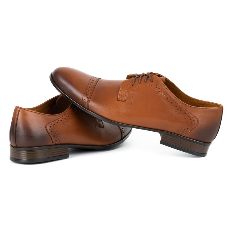 Olivier Zapatos de vestir hombre piel A34 Kb marron marrón 3