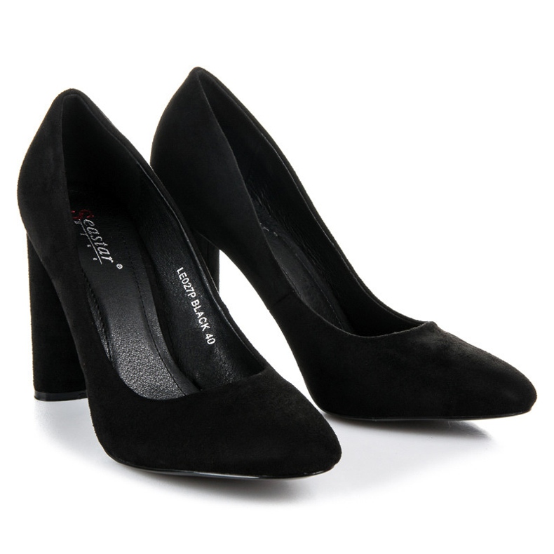 Seastar Zapatos de gamuza negro 2