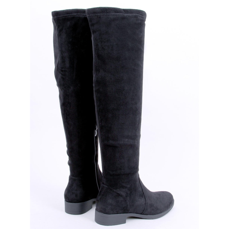 BM Medias hasta el muslo planas negras de York negro 1