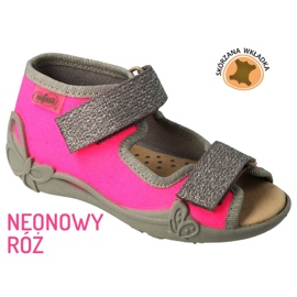 Calzado infantil befado 342P032 rosado plata gris 4