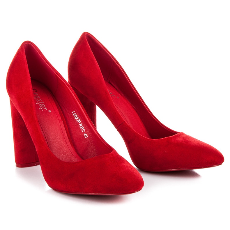 Seastar Zapatos de gamuza rojo 1