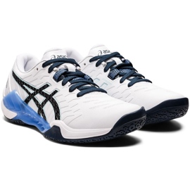 Asics Blast Ff 2 W 1072A046 103 zapatillas de balonmano blanco blanco 1