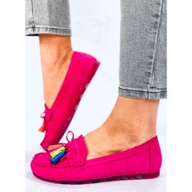 BM Mocasines Tamla Fucsia Flecos rosado 4