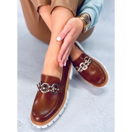 BM Mocasines con plataforma de Catz Camel marrón 2