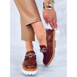 BM Mocasines con plataforma de Catz Camel marrón 5